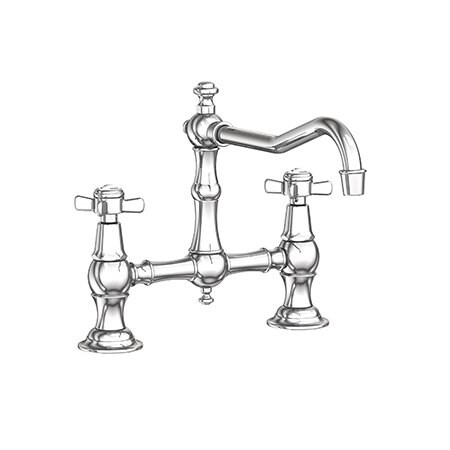 Newport Brass Kitchen Bridge Faucet in Weathered Copper (Living) 945/08W